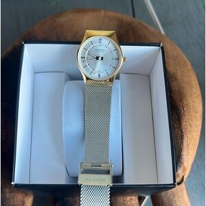 Grenen Lille Solar-Powered Stainless Steel Mesh Watch